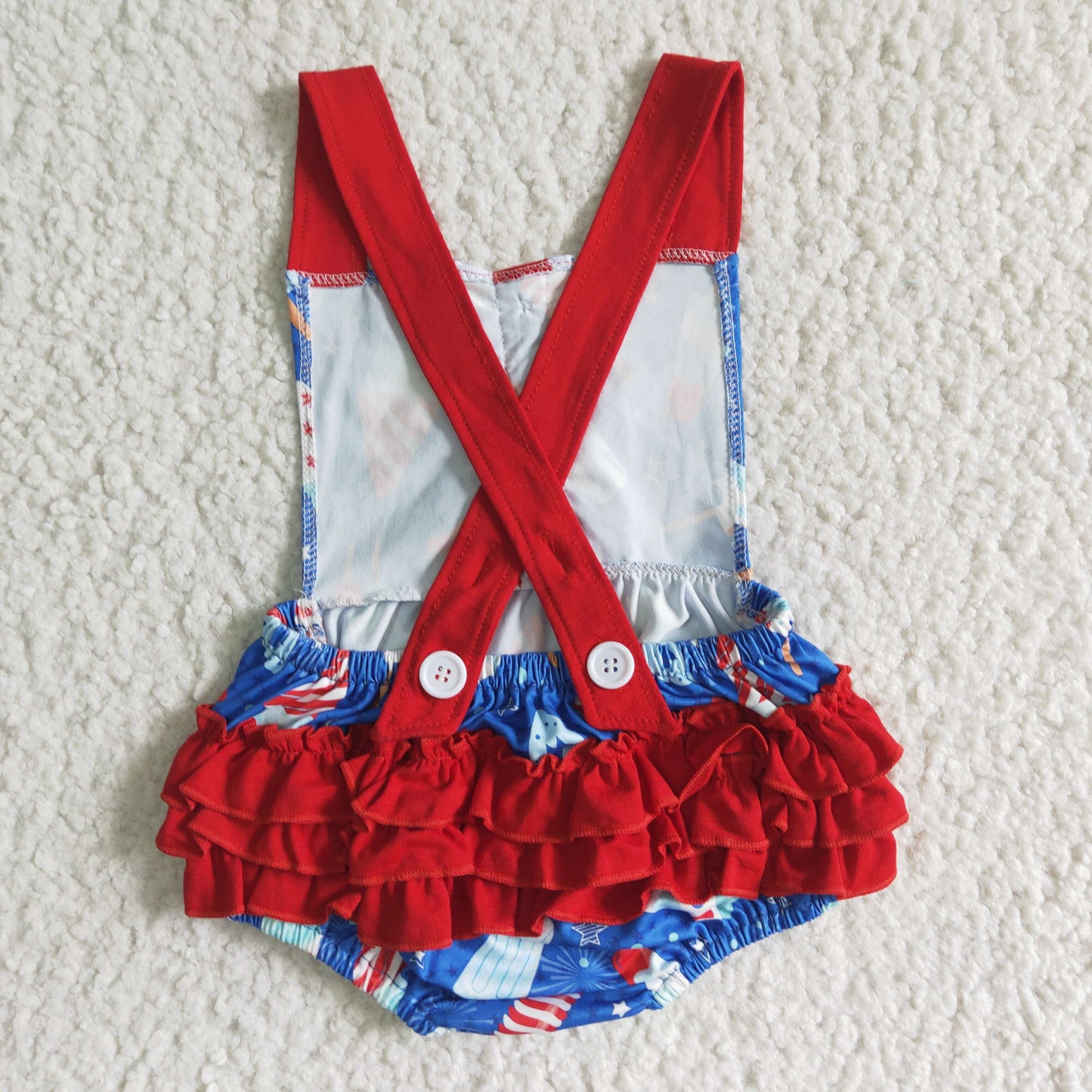 SR0015 4th Of July Kids Romper