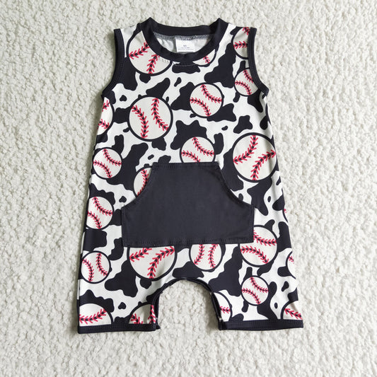 USA SHOP SR0046 Baseball Boys Romper