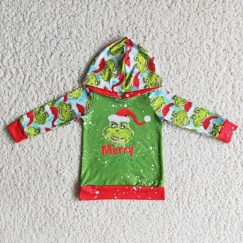 Merry Christmas Baby Kids Hoodie Cartoon Top