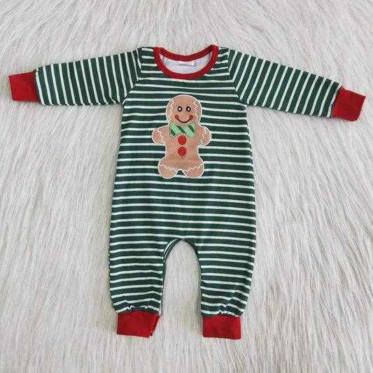 Embroidery Christmas Baby Romper