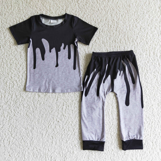 BSPO0029 Halloween Boys Black & Grey Outfits