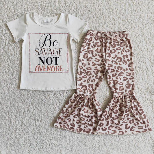 D8-16 Be Savage Not Average Leopard Print Set
