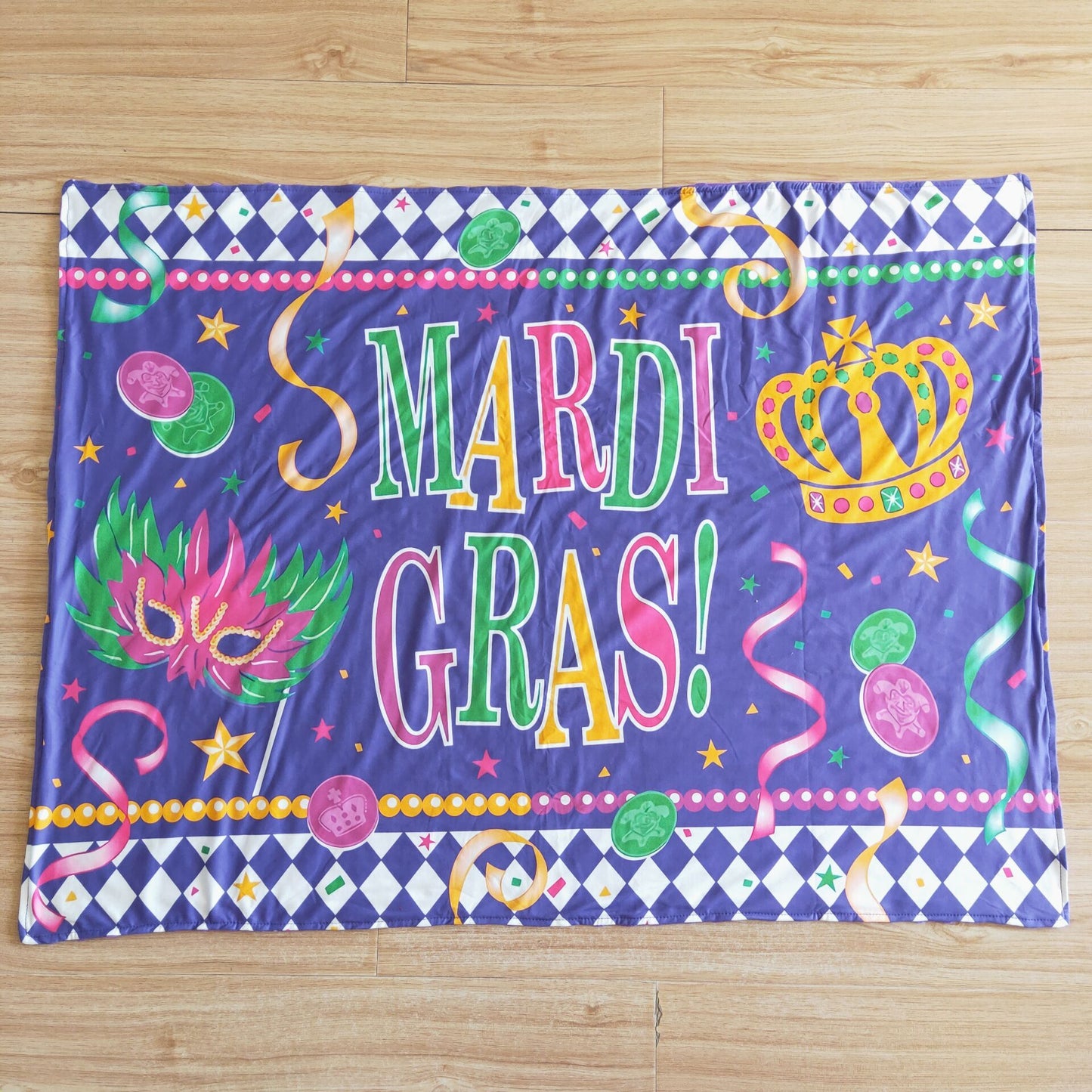 Mardi Gras Purple 29*42 Inches Blanket