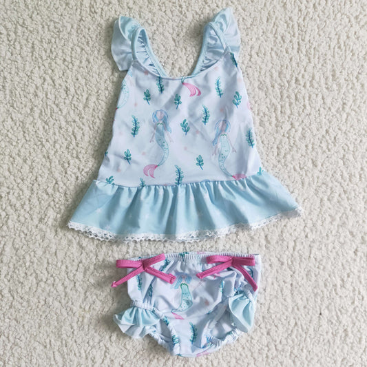 S0028 Mermaid Print Bathing Suits Swimsuits