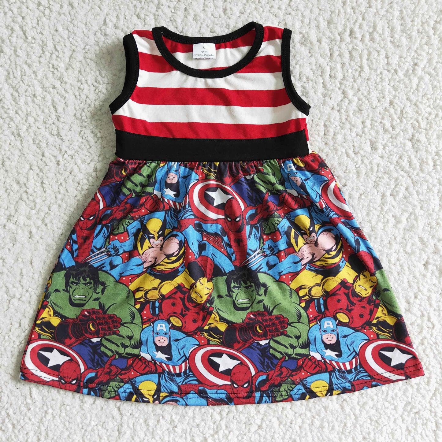 A16-5 Cartoon Summer Girls Dress