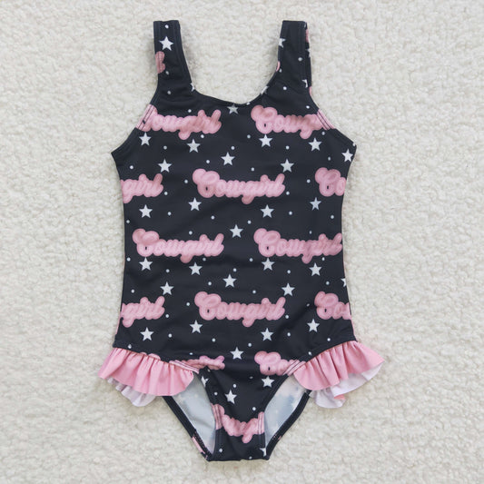 S0050 Summer Cowgirl Girls Bathing Suits Swimsuits