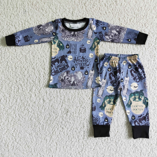 BLP0010 Cartoon Halloween Boys Pajamas
