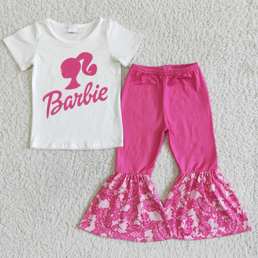 GSPO0055 Pink Casual Baby Girls Outfits