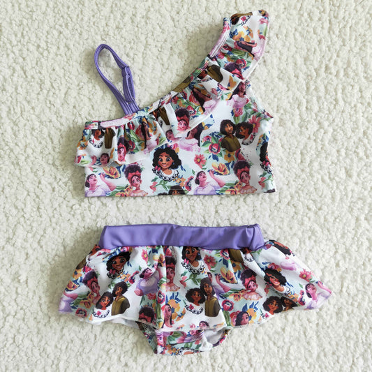 S0014 Cartoon Girls Kids Bathing Suits Swimsuits