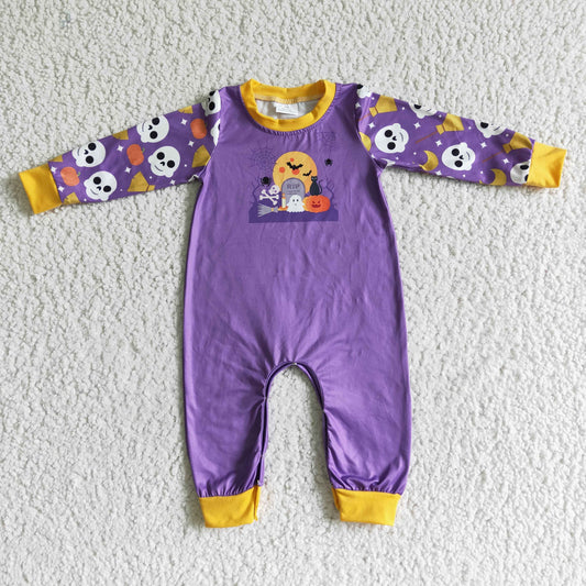 LR0044 Halloween Cartoon Boys Romper