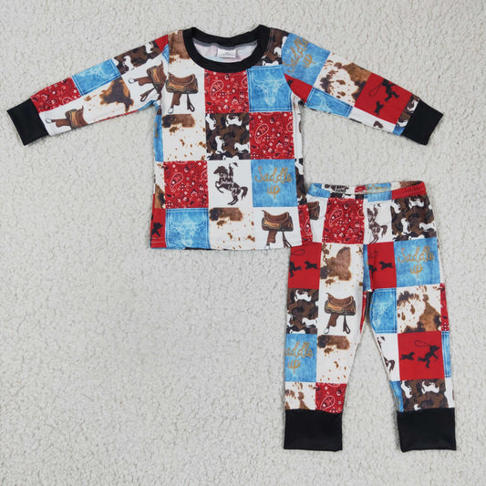 BLP0136  Cowboy Boys Pajamas