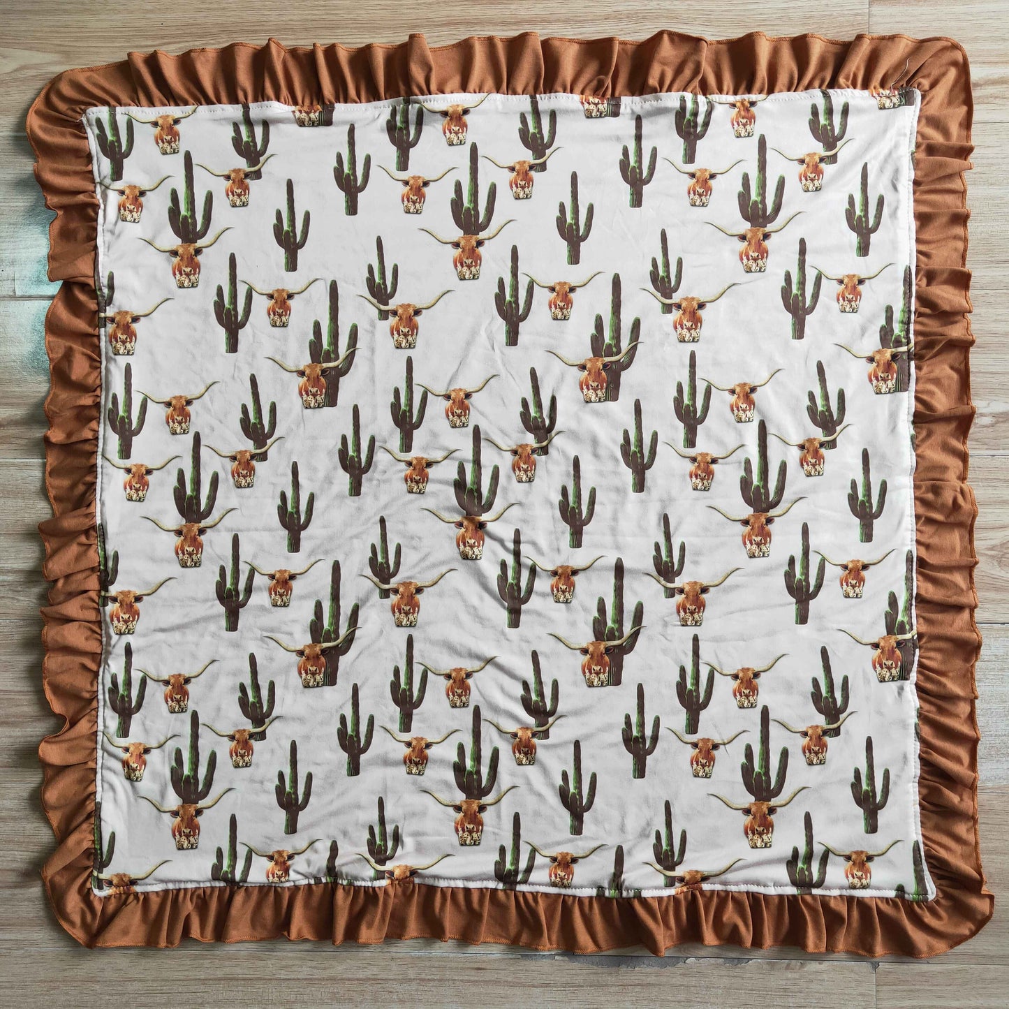 Cactus Heifer Print Blanket
