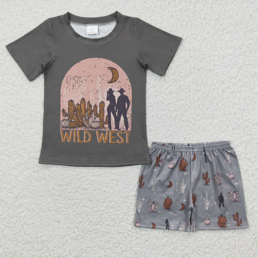 BSSO0187 Wild West Cactus Boys Summer Western Set