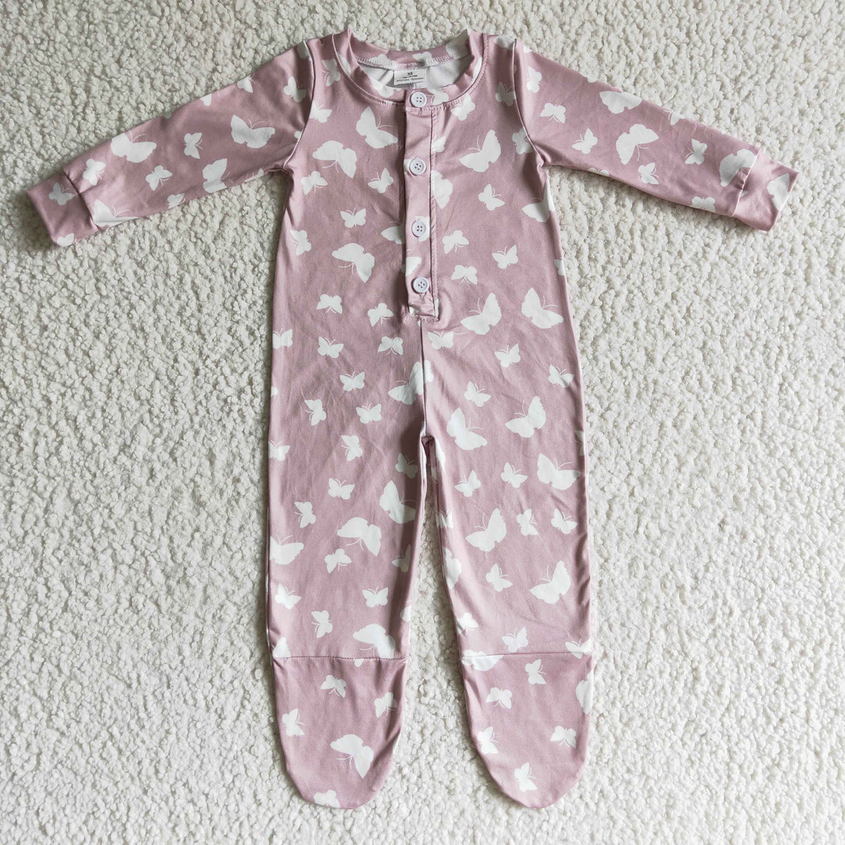 LR0118 Butterfly Pink Romper