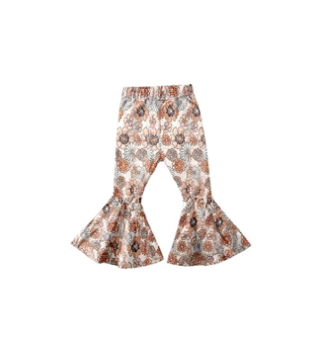 P0058 Floral Print Bell-Pants