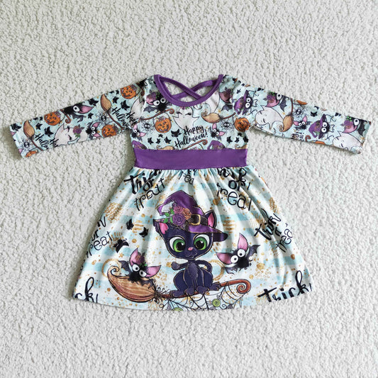 GLD0036 Halloween Cat Dress