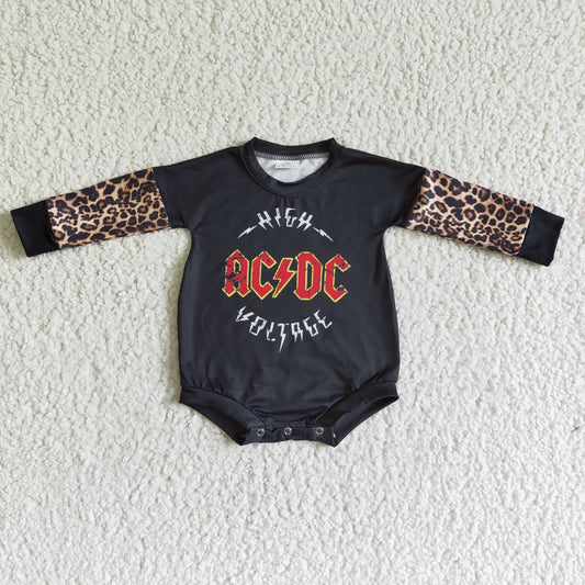 LR0013  Leopard Bummies Set Romper