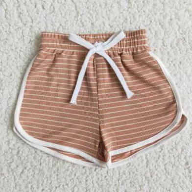 b0-19 Striped Print Sport Shorts