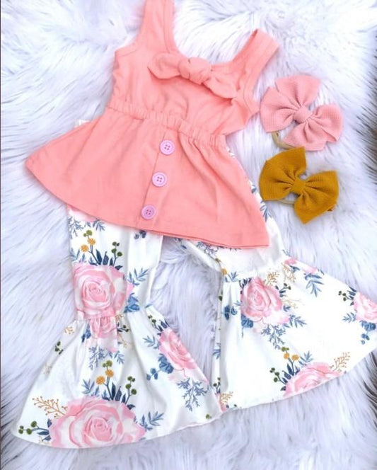 Pink Floral Print Rosey Set