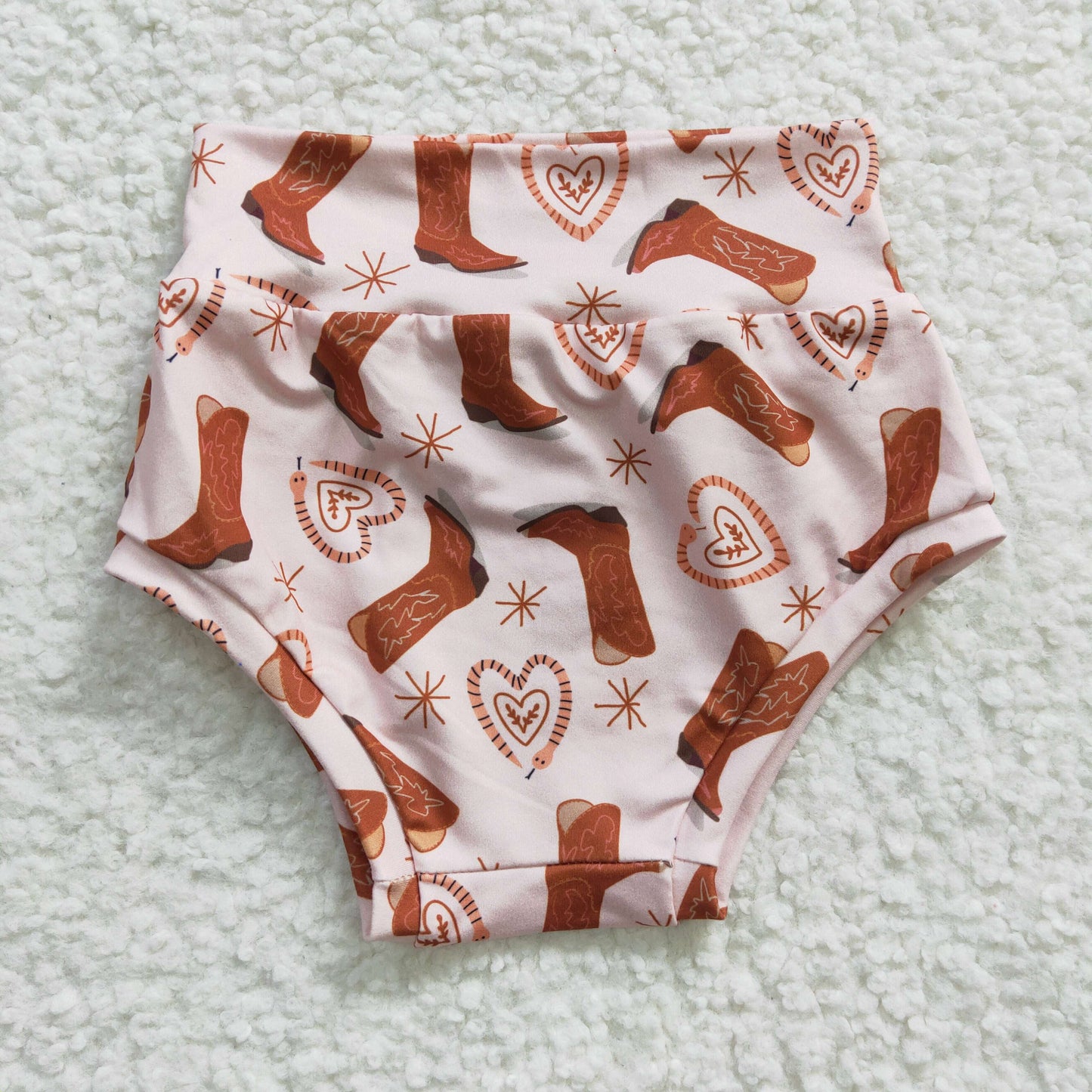 SS0045 Western Boots Love Heart Bummies