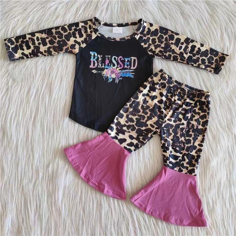 Blessed Leopard Print Set