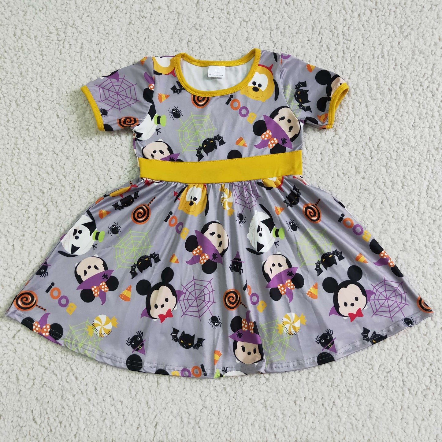 GSD0133 Halloween Cartoon Short Sleeve Dress