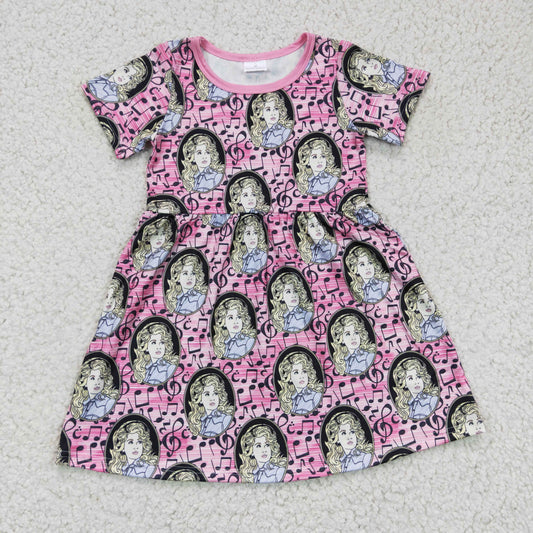 GSD0180 Singer Pink Cool Baby Girls Dress