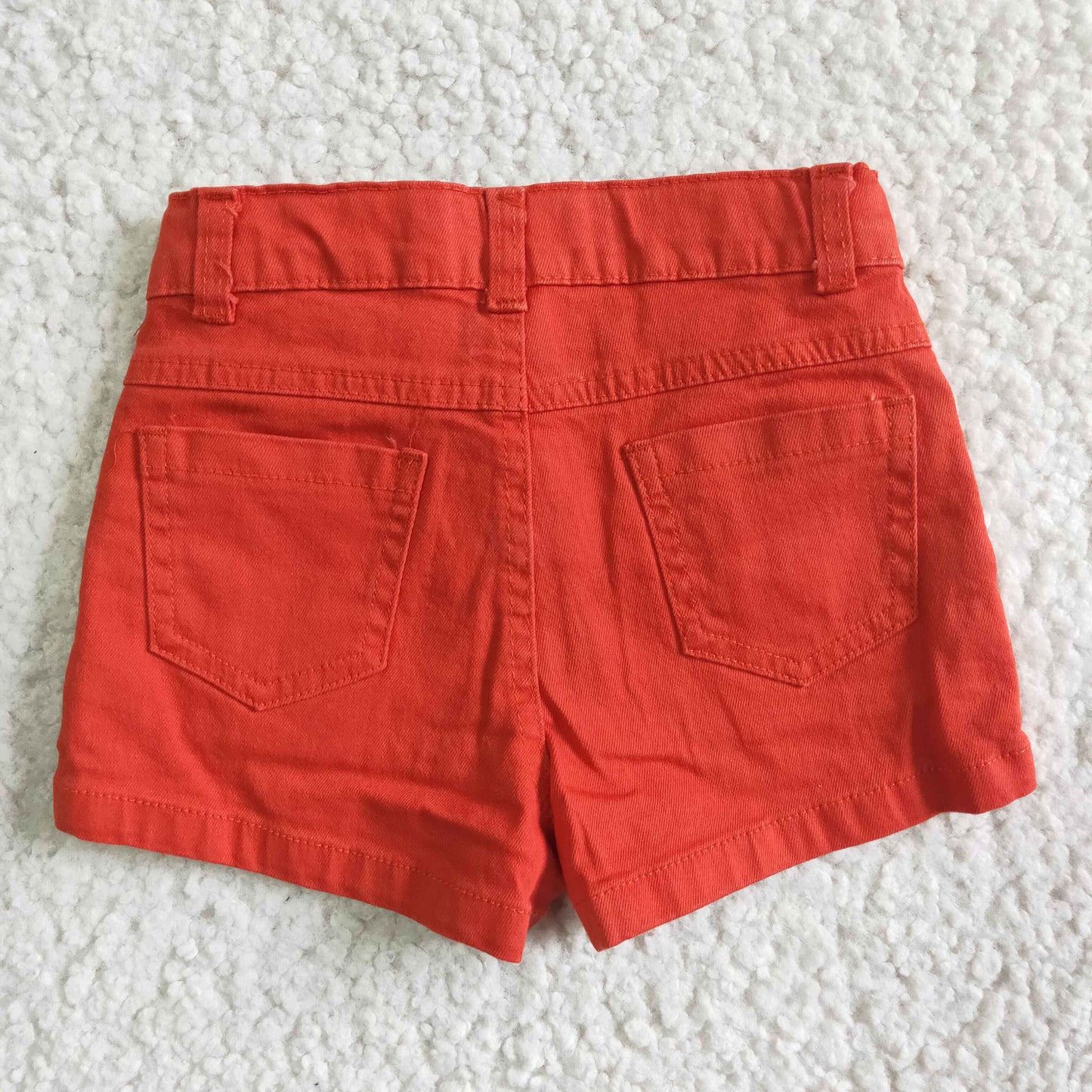 SS0010 Watermelon Red Adorable Ruffles Shorts Jeans