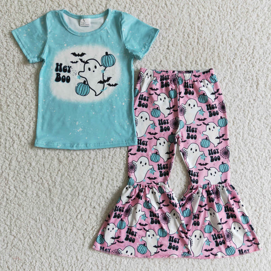 GSPO0189 Halloween Ghost Blue Girls Outfits