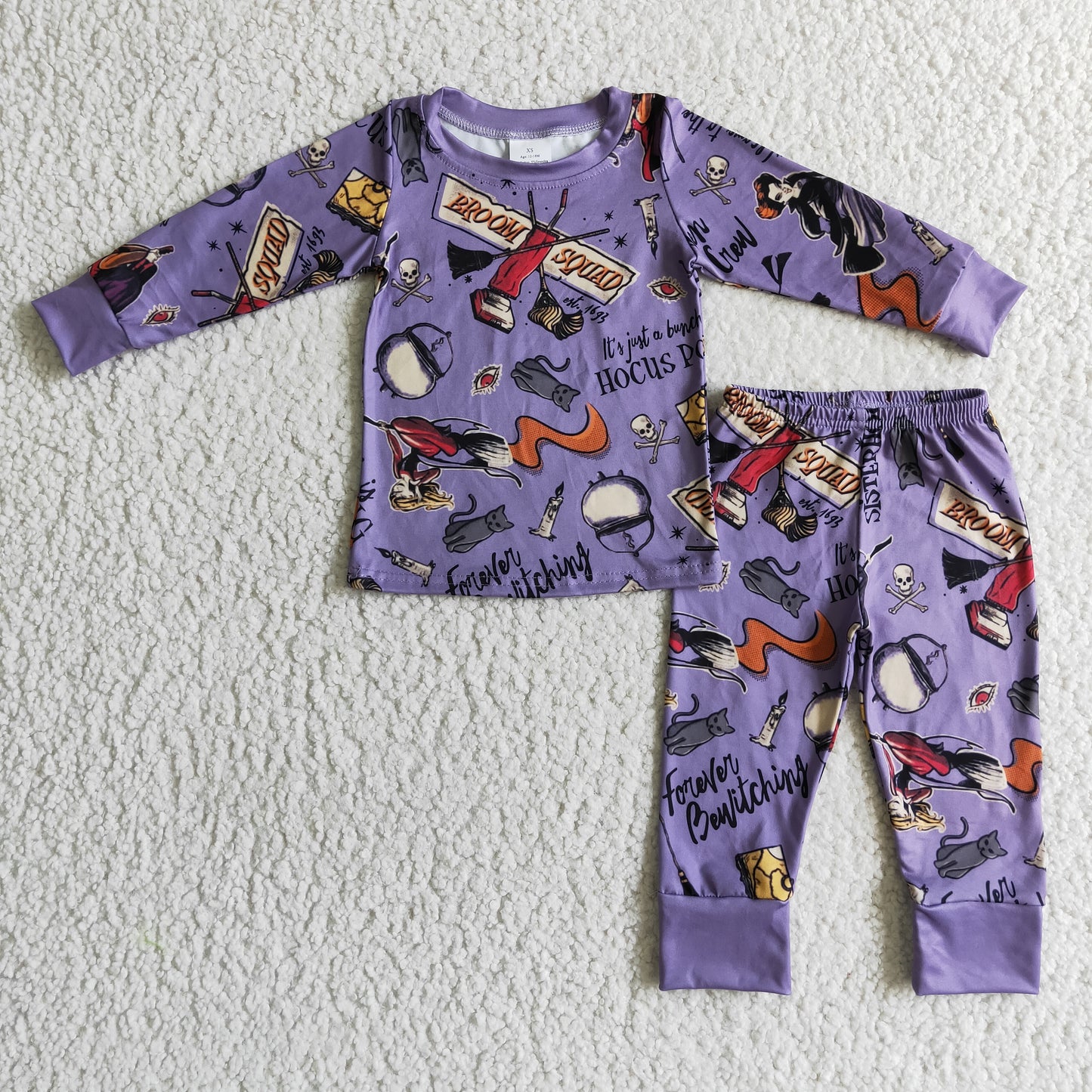 BLP0035 Halloween Cartoon Girls Pajamas