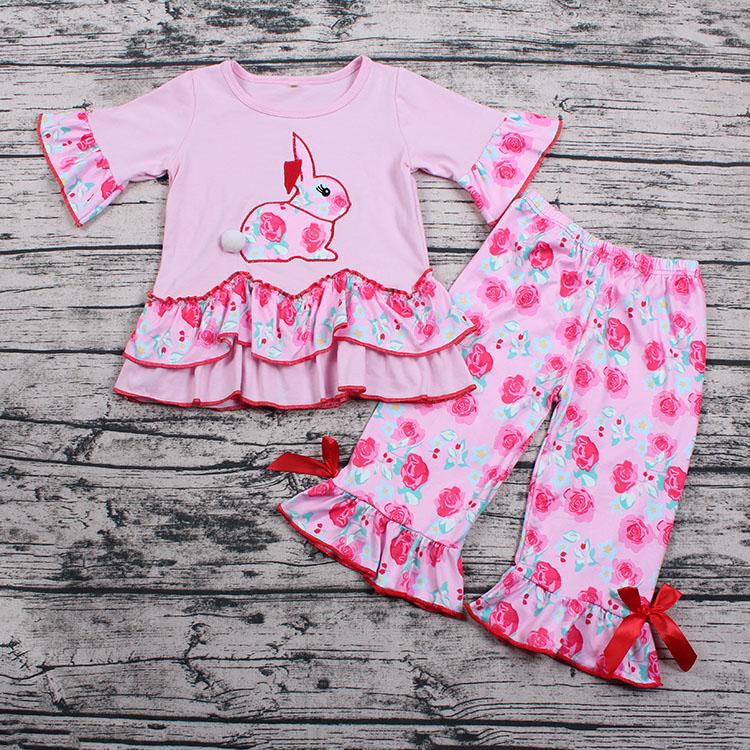 Easter Baby Rabbits Adorable Pink Set