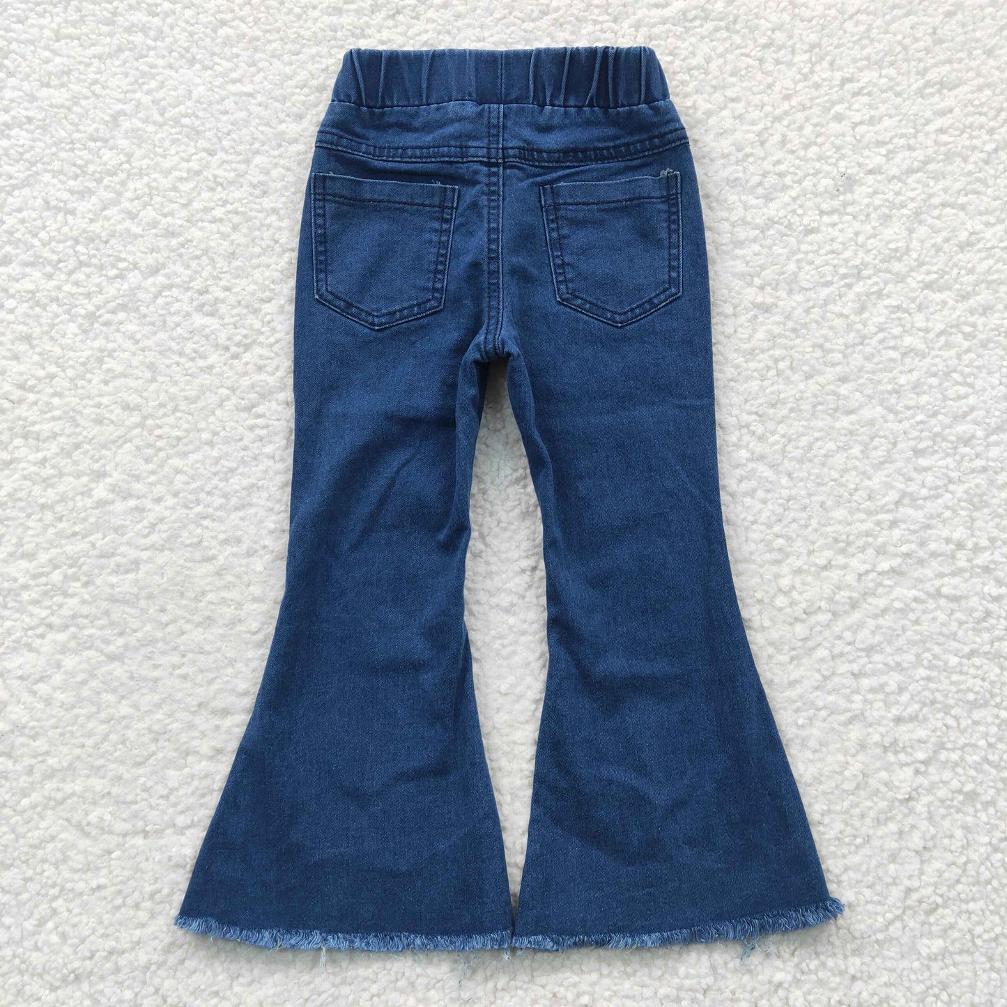 P0070 Blue Wash Baby Girls Denim Jeans