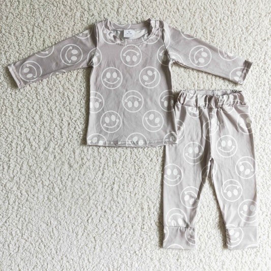 GLP0197 Grey Smile Boys Pajamas
