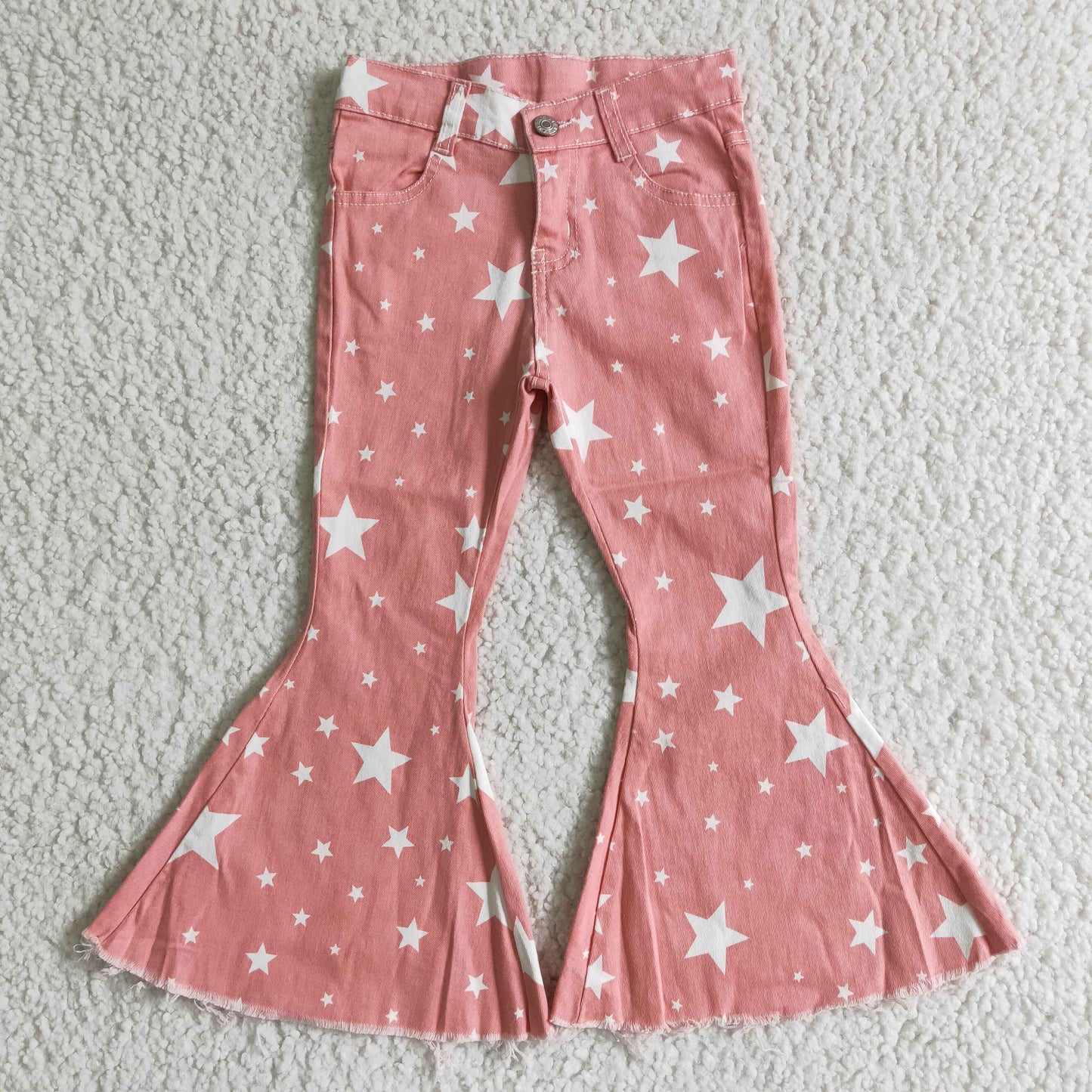 C4-11 Pink Stars Adorable Denim Jeans
