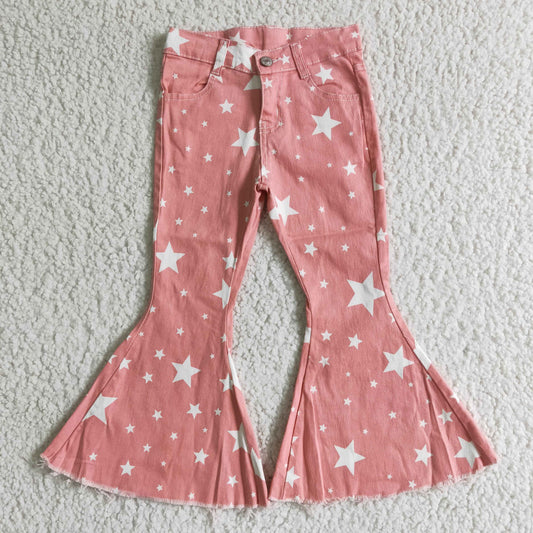 C4-11 Pink Stars Adorable Denim Jeans