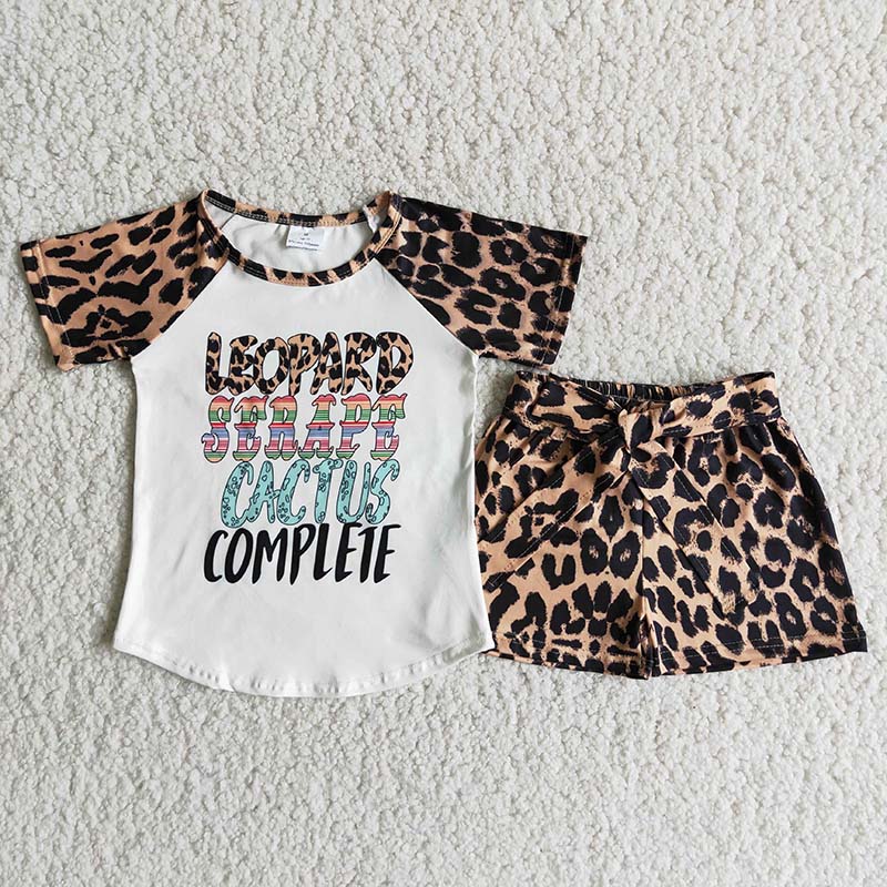 Leopard Print Summer Girls Outfits