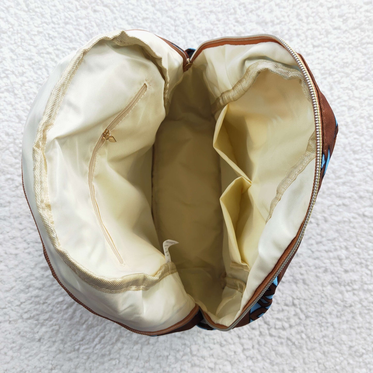 USA SHOP BA0048 Brown Cow Skull Aztec Western School Bag