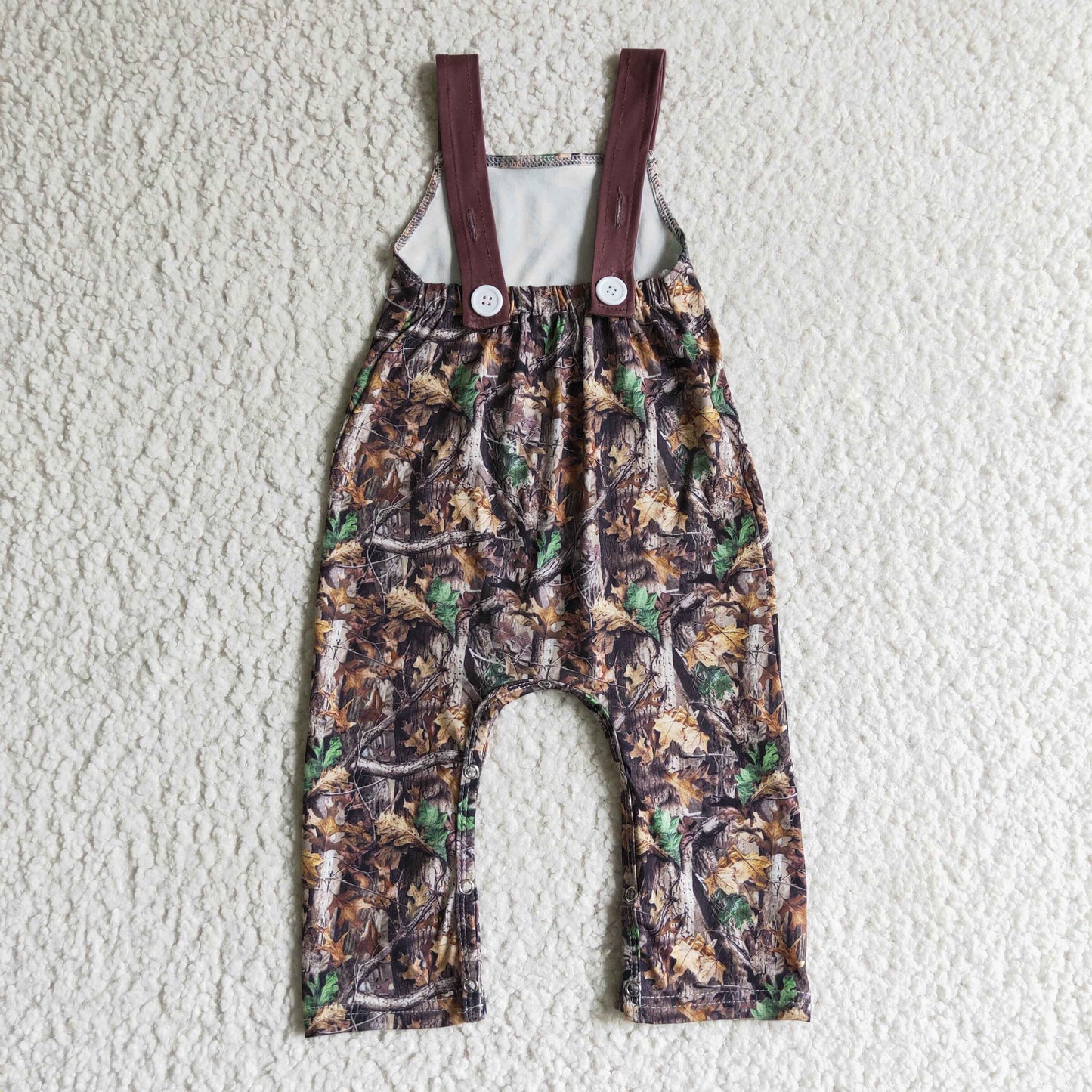 SR0099 Camo Print Fall Deer Boys Jumpsuits