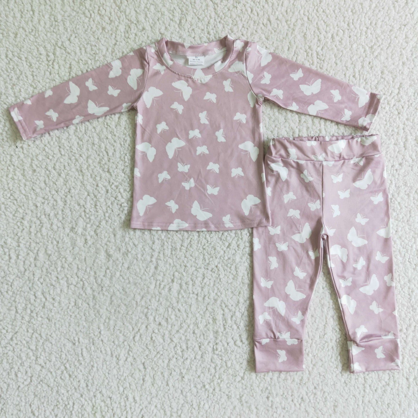 GLP0194 Pink Butterfly Girls Pajamas