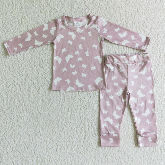 GLP0194 Pink Butterfly Girls Pajamas
