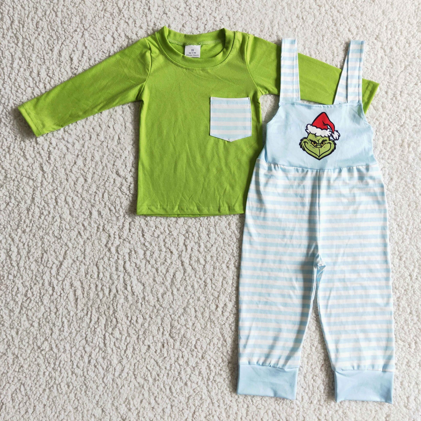 GLP0074 Christmas Green Overalls