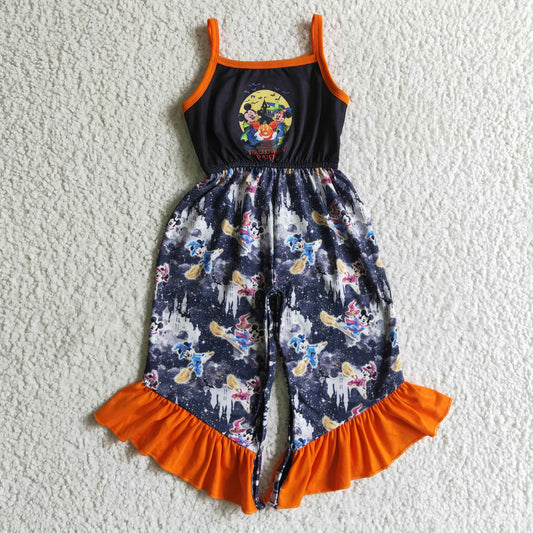 SR0077 Halloween Cartoon Girls Jumpsuits