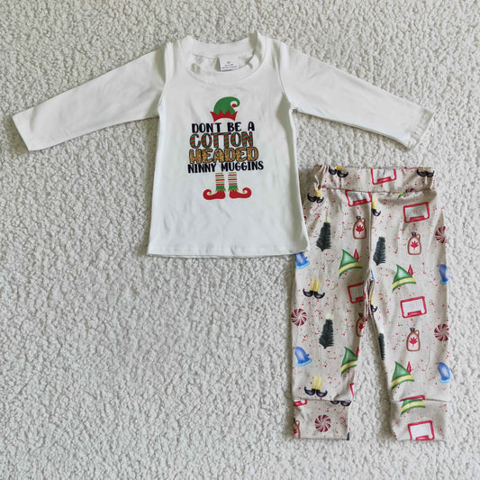 GLP0078 Christmas Kids Cotton Outfits