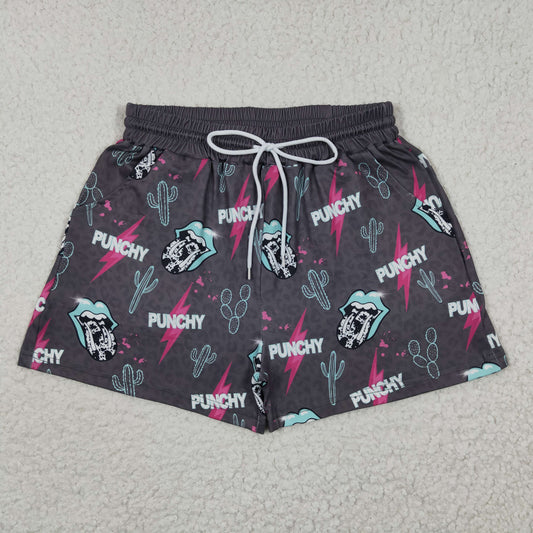 SS0053 Punchy Cactus Fashion Adult Summer Shorts