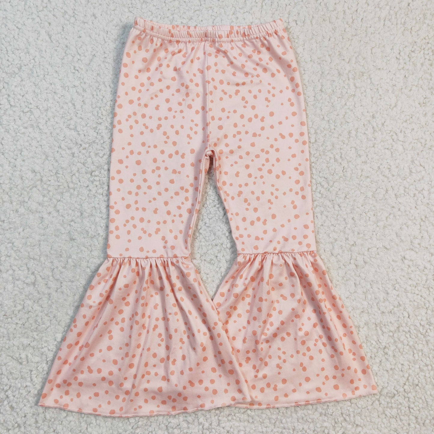 P0055 Orange Dots Bell-Pants