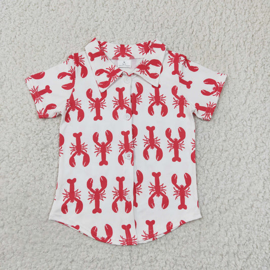 BT0161 Lobster Short Sleeve Cool Boys Shirt