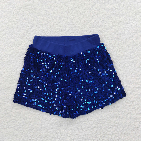 USA SHOP SS0038 Blue Summer Sequin Shorts