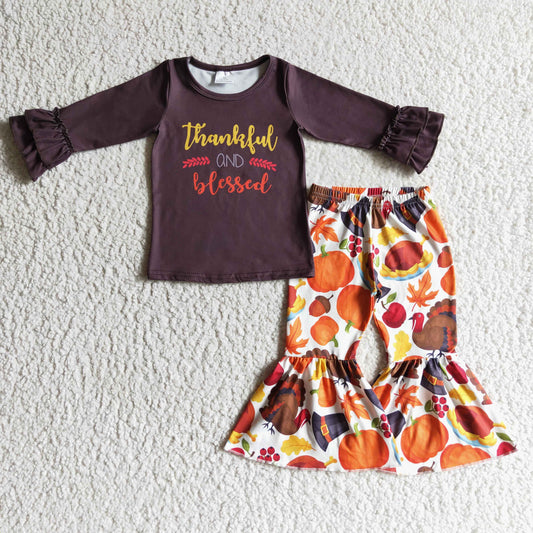 GLP0230 Thanksgiving Turkey Fall Girls Outfits