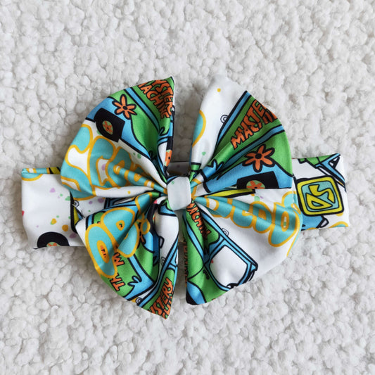 Green Bus Cartoon Bow