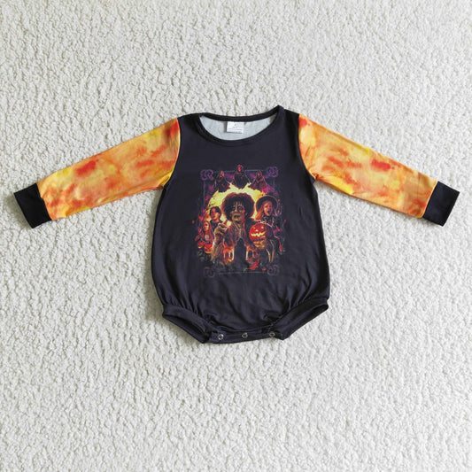 LR0158 Halloween Cartoon Cool Bummies Romper